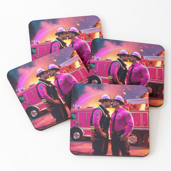 Item preview, Firemen kiss designed and sold by PhilDreams.
