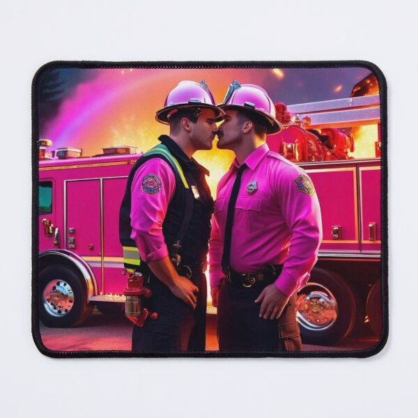 Item preview, Firemen kiss designed and sold by PhilDreams.