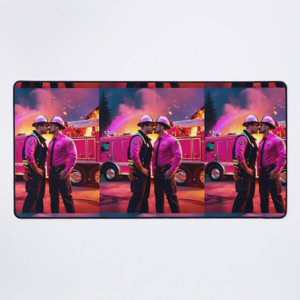 Item preview, Firemen kiss designed and sold by PhilDreams.