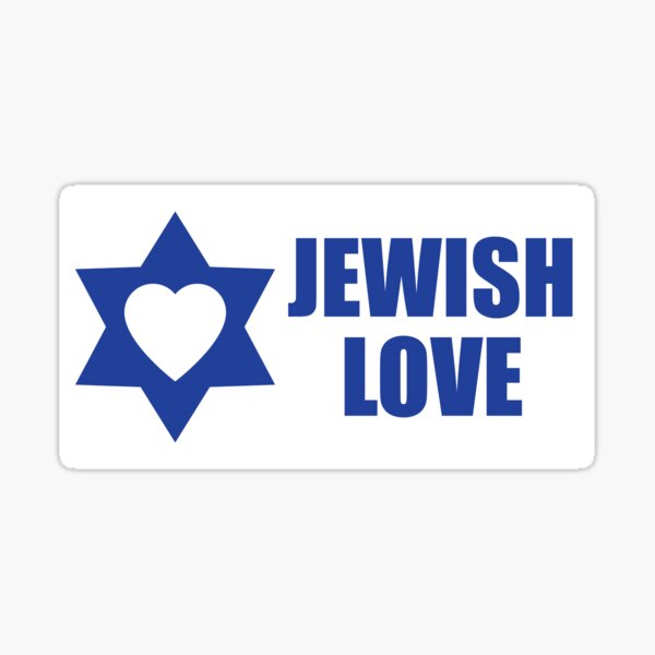 Item preview, Jewish Love ✡ blue on white designed and sold by Jewish Love.
