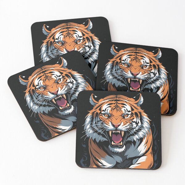 Item preview, Tiger roaring in fury designed and sold by Danh Style.