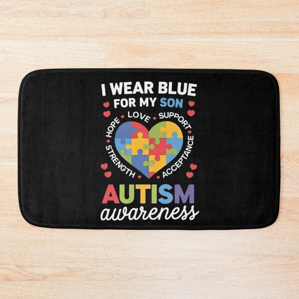 Item preview, I Wear Blue For my son Autism Awareness men women kids mom, autism awareness month designed and sold by BLZART.