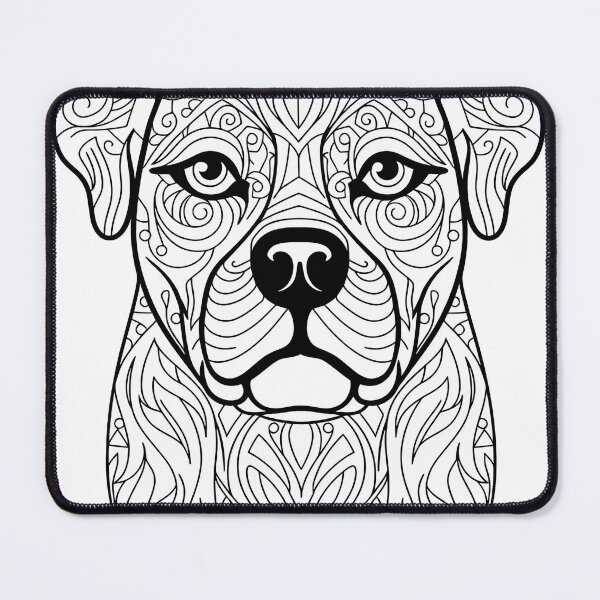 Item preview, Dog #7 Coloring Page Pattern  designed and sold by DavidColoring.
