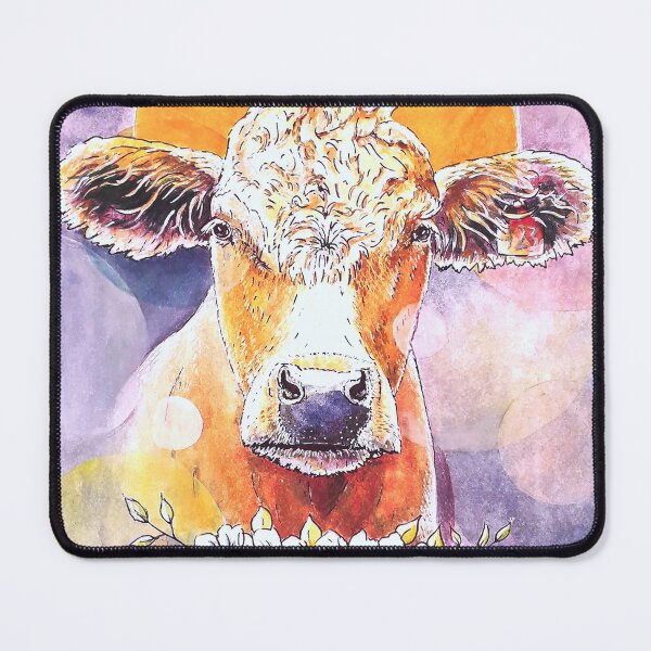 Item preview, Colorful watercolor cow designed and sold by Frank J. Art.
