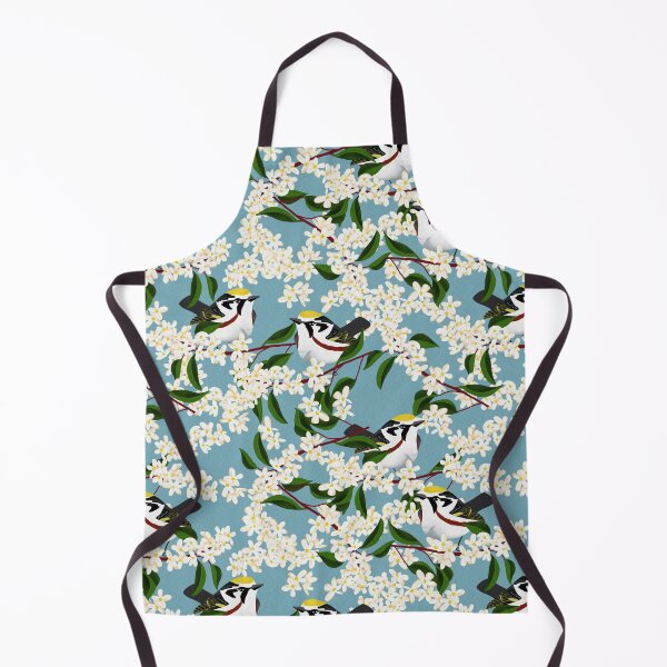 Item preview, Chestnut-sided Warbler in Serviceberry blossoms designed and sold by Peleegirl.