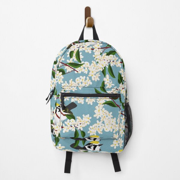 Item preview, Chestnut-sided Warbler in Serviceberry blossoms designed and sold by Peleegirl.
