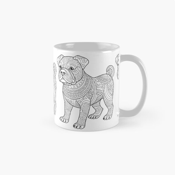 Aperçu de l'œuvre Patron de coloriage chien n°8 créée et vendue par DavidColoring.