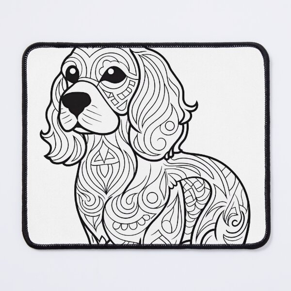 Item preview, Dog #9 Coloring Page Pattern  designed and sold by DavidColoring.