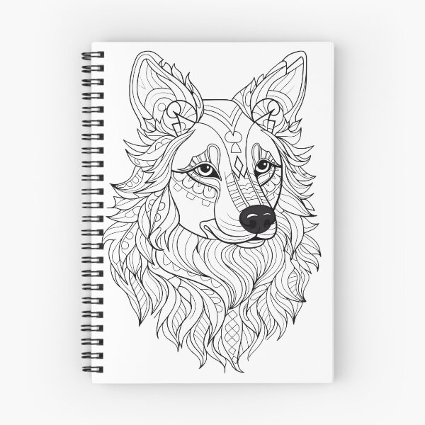 Item preview, Husky #2 Coloring Page Pattern  designed and sold by DavidColoring.