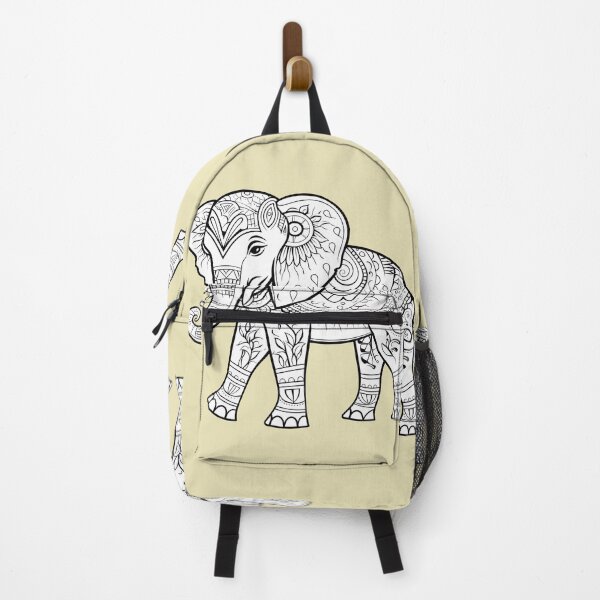 Item preview, Elephant #2 Coloring Page Pattern designed and sold by DavidColoring.