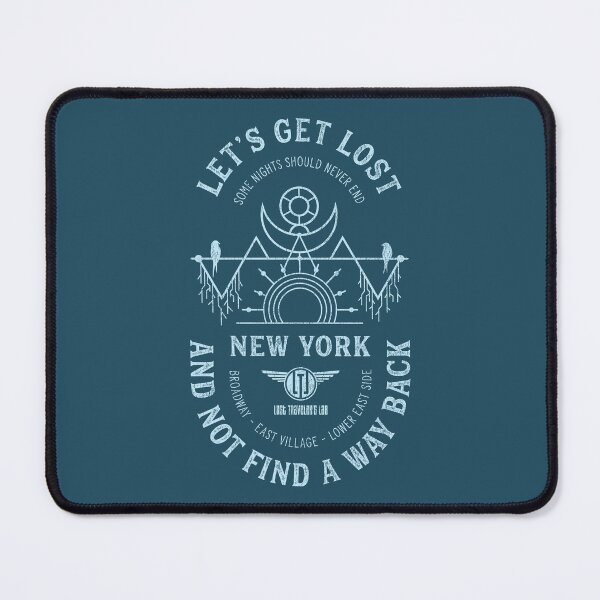 Item preview, Let´s get lost New York vintage light blue designed and sold by LostTravelersLab.