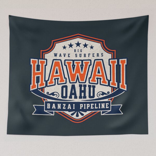 Item preview, Hawaii Oahu Banzai Pipeline Big Wave Surfers designed and sold by Place-Heritages.