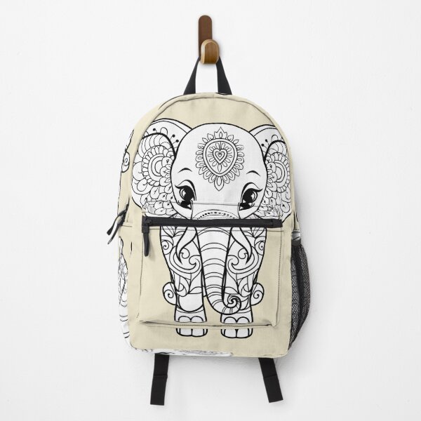 Item preview, Elephant #6 Coloring Page Pattern designed and sold by DavidColoring.