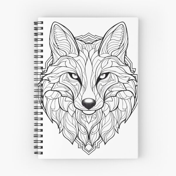 Item preview, Fox #2 Coloring Page Pattern designed and sold by DavidColoring.