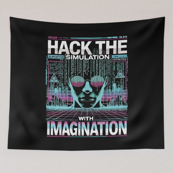 Item preview, Hack the Simulation with Imagination, Manifestation Mindset designed and sold by chantastical.