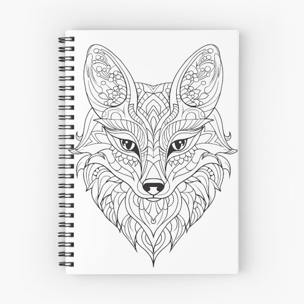 Item preview, Fox #3 Coloring Page Pattern  designed and sold by DavidColoring.