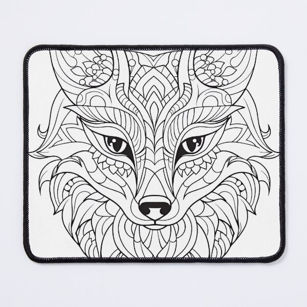 Item preview, Fox #3 Coloring Page Pattern  designed and sold by DavidColoring.