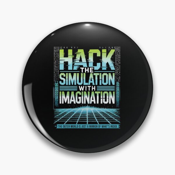 Item preview, Hack the Simulation with Imagination, Manifestation Mindset designed and sold by chantastical.