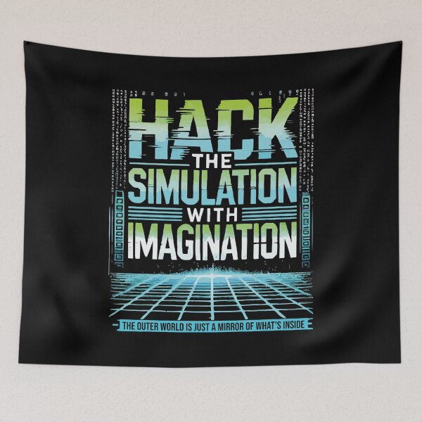 Item preview, Hack the Simulation with Imagination, Manifestation Mindset designed and sold by chantastical.