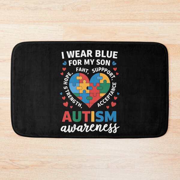 Item preview, I Wear Blue For my son Autism Awareness men women kids mom, autism awareness month designed and sold by BLZART.
