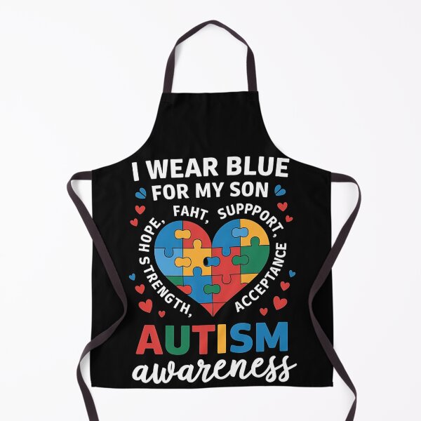 Item preview, I Wear Blue For my son Autism Awareness men women kids mom, autism awareness month designed and sold by BLZART.