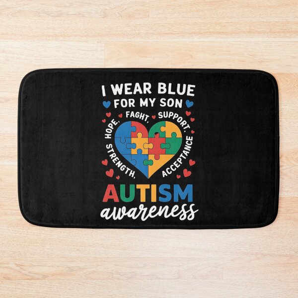 Item preview, I Wear Blue For my son Autism Awareness men women kids mom, autism awareness month designed and sold by BLZART.