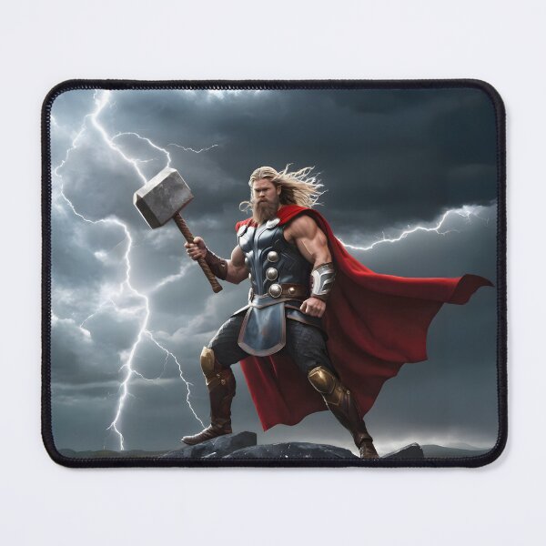 Item preview, Norse God Thor - Thunder and Power Viking Artwork designed and sold by PrometheusStyle.