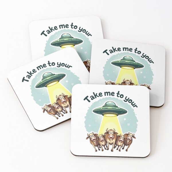 Item preview, Funny UFO Cow Abduction Take Me to Your Farmer Alien Design designed and sold by Trend Pixel Co..