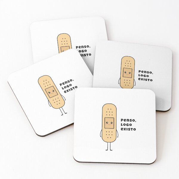 Item preview, René Descartes famous quote in PT-PT designed and sold by Sanbap.