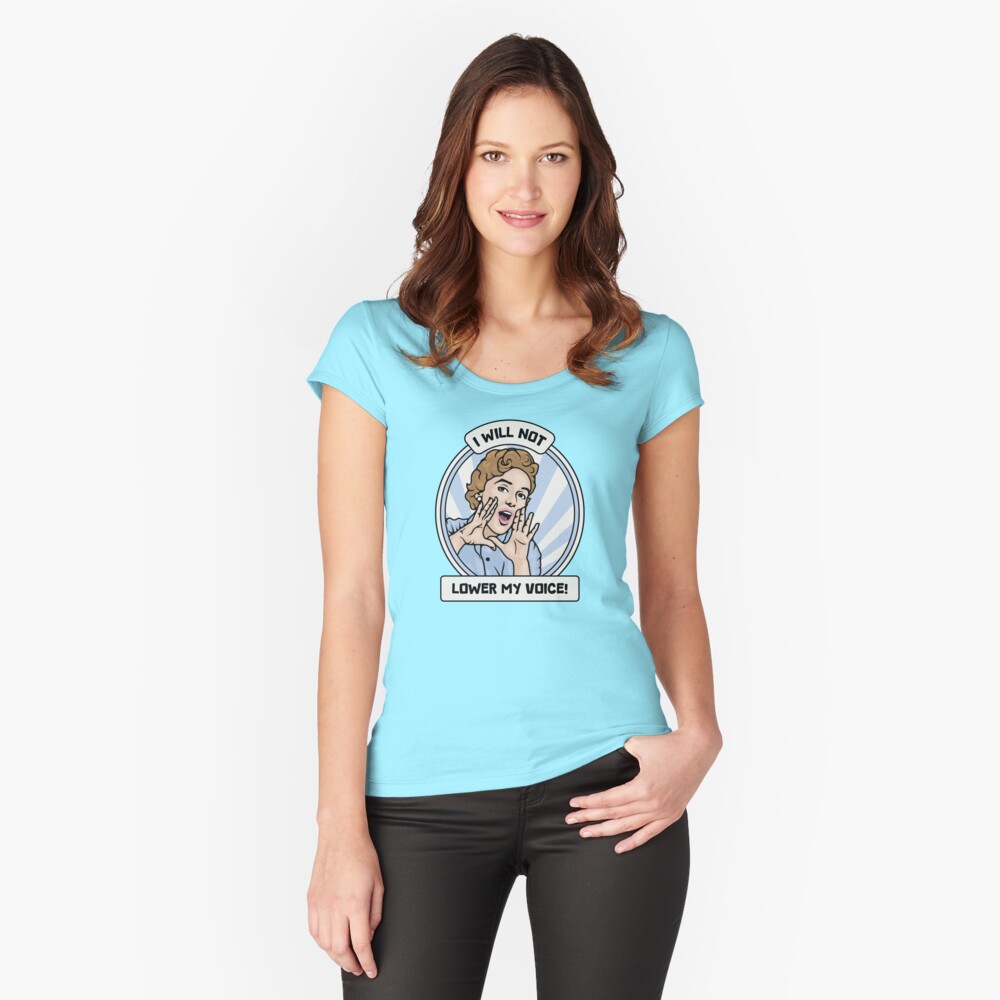 Item preview, Fitted Scoop T-Shirt designed and sold by unhingedheather.