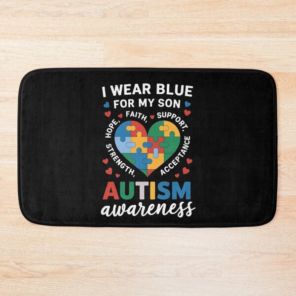 Item preview, I Wear Blue For my son Autism Awareness men women kids mom, autism awareness month designed and sold by BLZART.