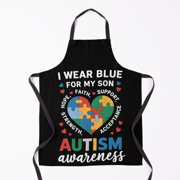 Item preview, I Wear Blue For my son Autism Awareness men women kids mom, autism awareness month designed and sold by BLZART.