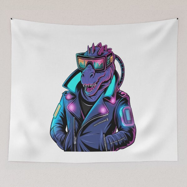 Item preview, Cyber Raptor: Neon Future Beast designed and sold by Petpixy.