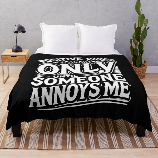 Item preview, Positive Vibes Only (Until Someone Annoys Me) – Funny Sarcastic designed and sold by chantastical.