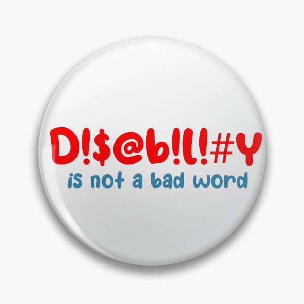Item preview, Disability is not a bad word designed and sold by Becky-Marie.