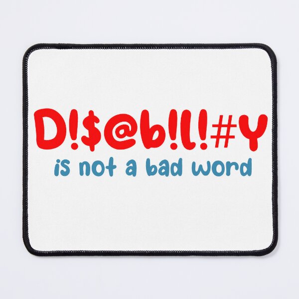 Item preview, Disability is not a bad word designed and sold by Becky-Marie.