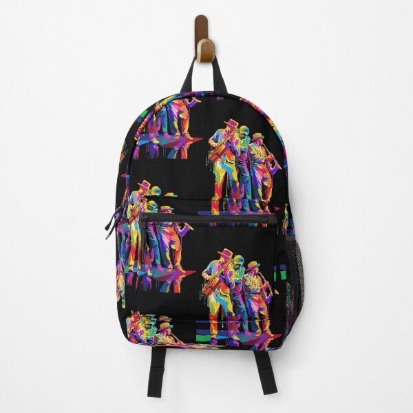 Item preview, Vibrant Jazz Trio – Psychedelic Saxophone Art Poster designed and sold by djovan.