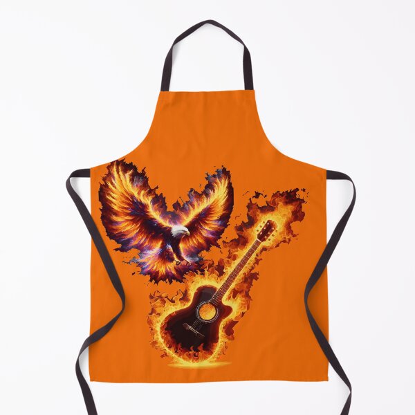 Item preview, Fiery Eagle and Flaming Guitar designed and sold by houta.