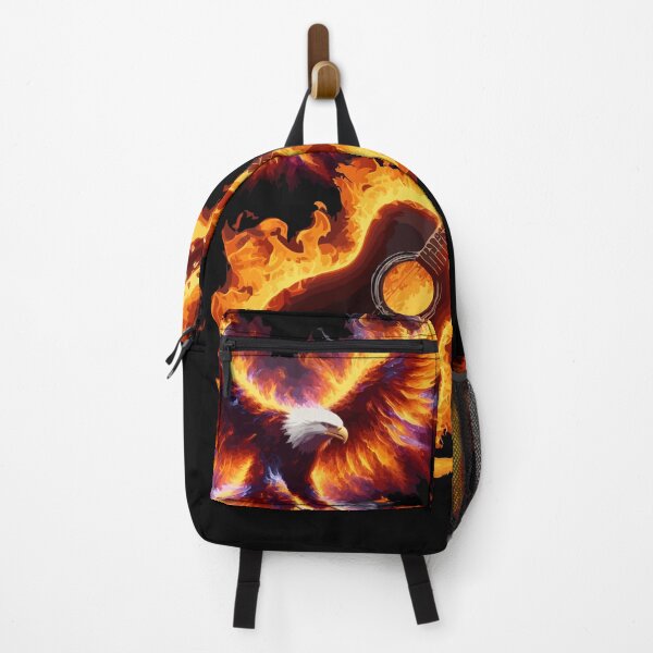 Item preview, Fiery Eagle and Flaming Guitar designed and sold by houta.