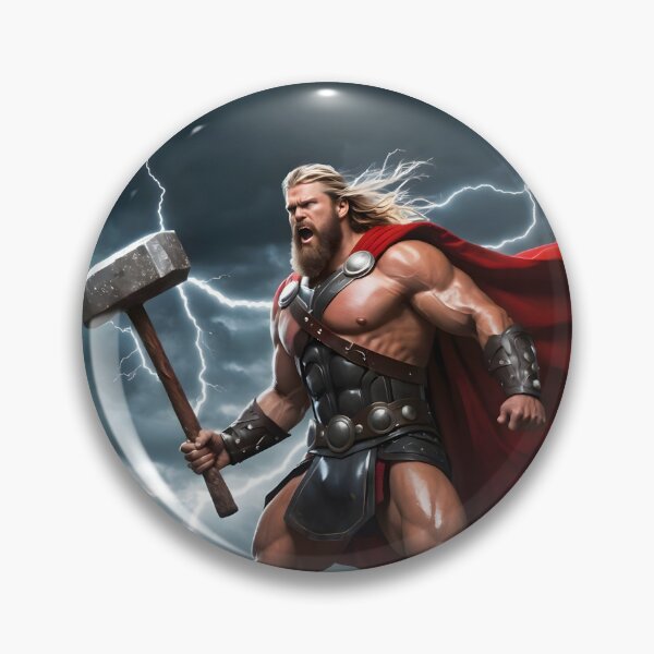 Item preview, Norse God Thor - Thunder and Power Viking Artwork2 designed and sold by PrometheusStyle.