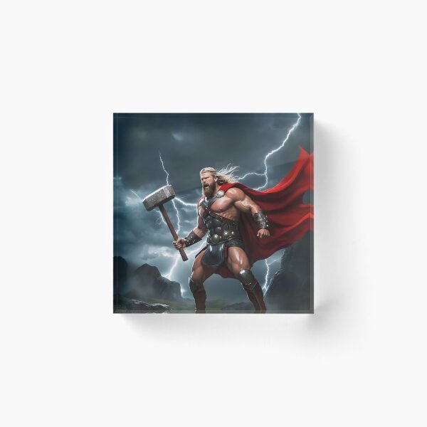 Item preview, Norse God Thor - Thunder and Power Viking Artwork2 designed and sold by PrometheusStyle.