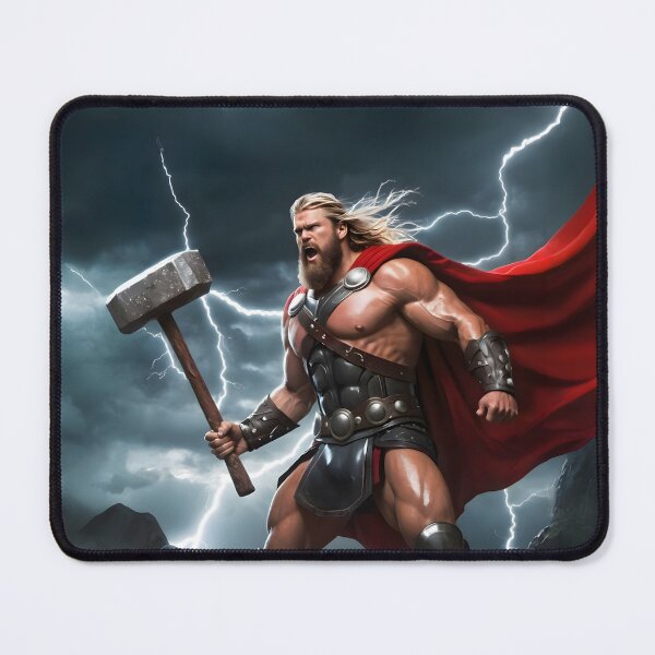 Item preview, Norse God Thor - Thunder and Power Viking Artwork2 designed and sold by PrometheusStyle.