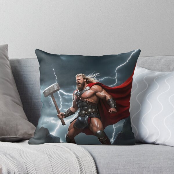 Item preview, Norse God Thor - Thunder and Power Viking Artwork2 designed and sold by PrometheusStyle.