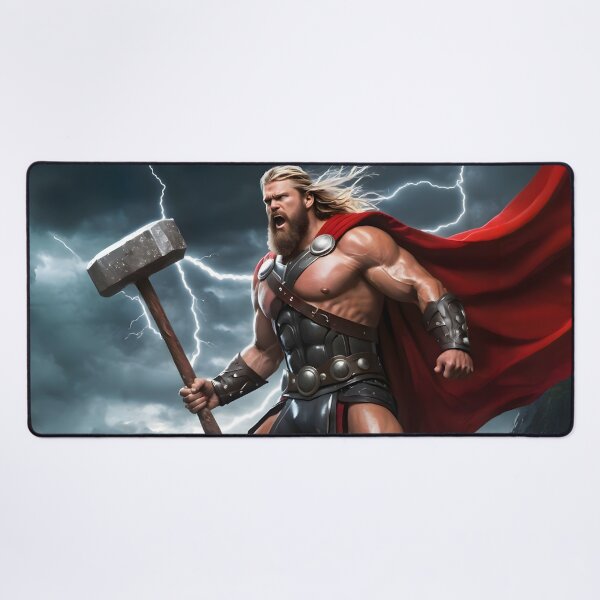 Item preview, Norse God Thor - Thunder and Power Viking Artwork2 designed and sold by PrometheusStyle.
