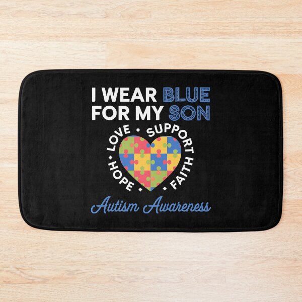 Item preview, I Wear Blue For my son Autism Awareness men women kids mom, autism awareness month designed and sold by BLZART.