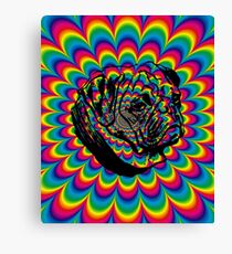 Pug Love Tie-Dye Explosion Canvas Print