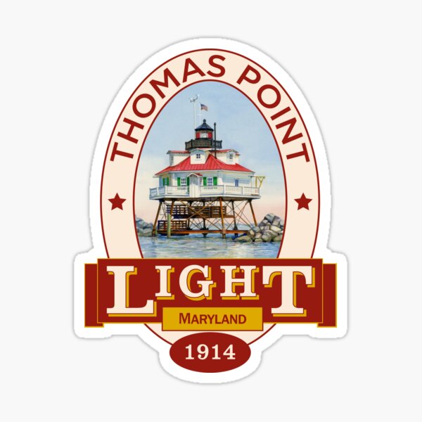 Thomas Point Lighthouse Sticker
