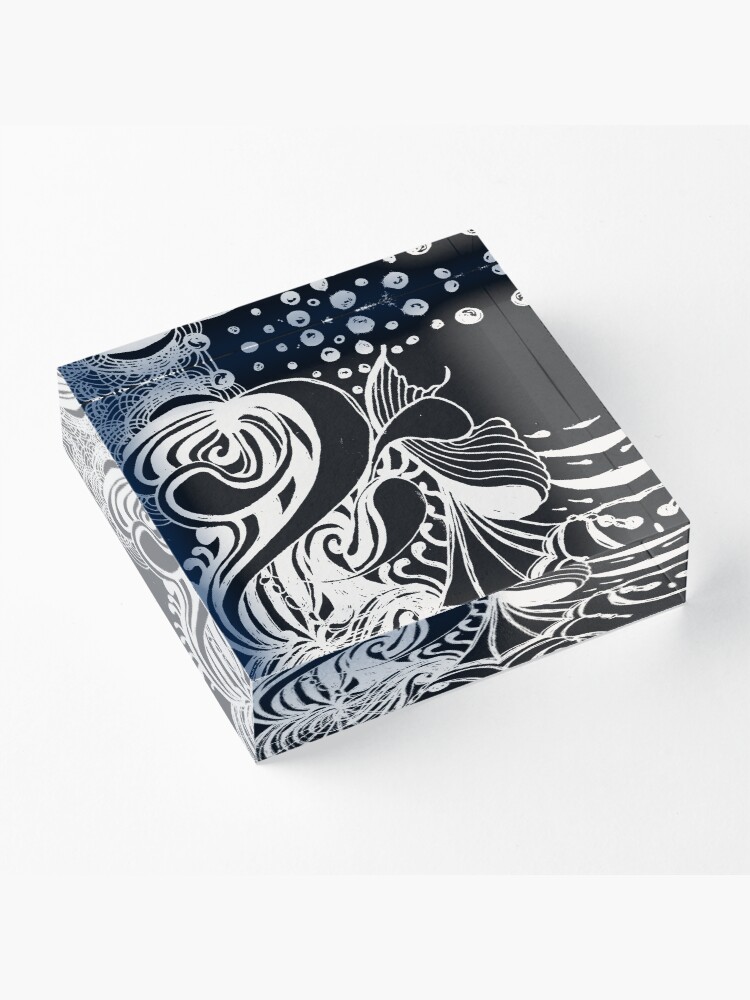 Thumbnail 3 of 5, Acrylic Block, Razzmatazz Midnight designed and sold by efgracearts.