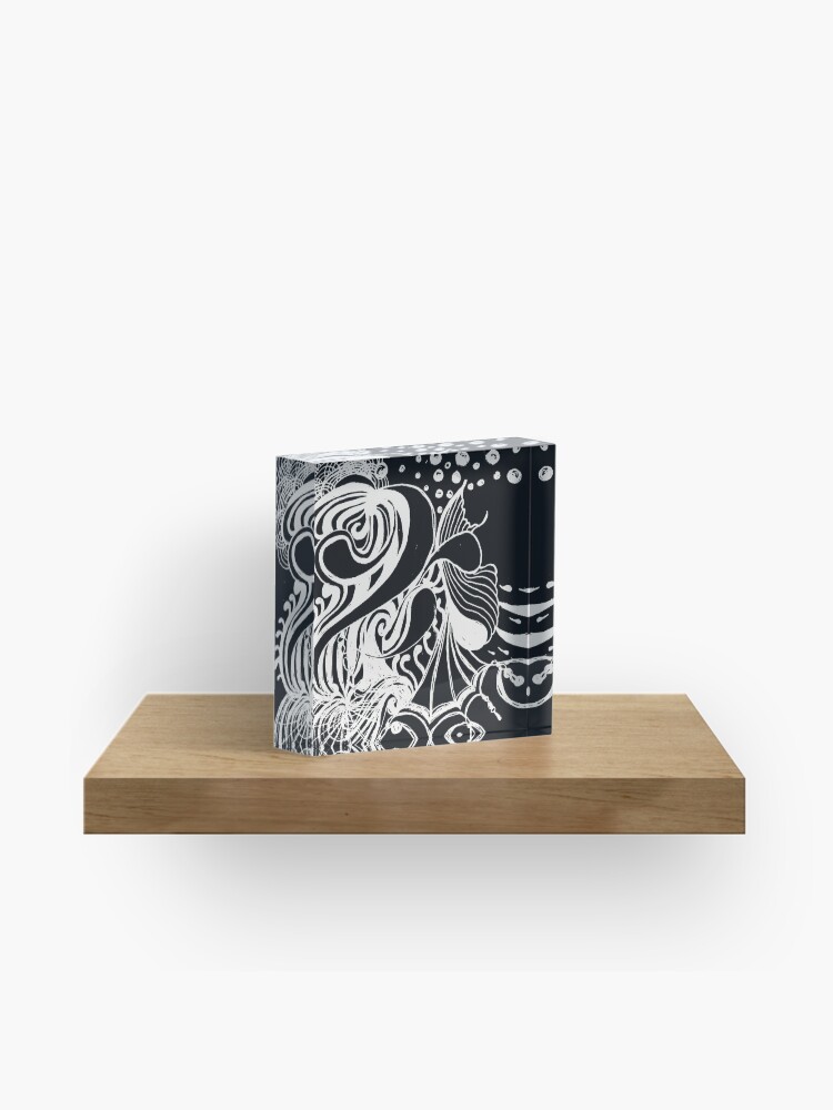 Thumbnail 1 of 5, Acrylic Block, Razzmatazz Midnight designed and sold by efgracearts.