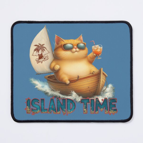 Item preview, TropiCat Island Time Sailboat designed and sold by TropiCatArt.